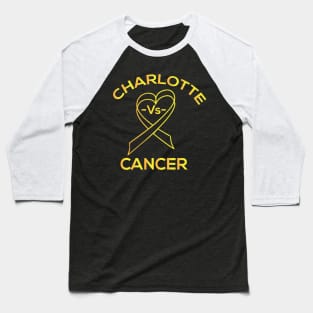 Charlotte vs Cancer (Pediatric) Baseball T-Shirt